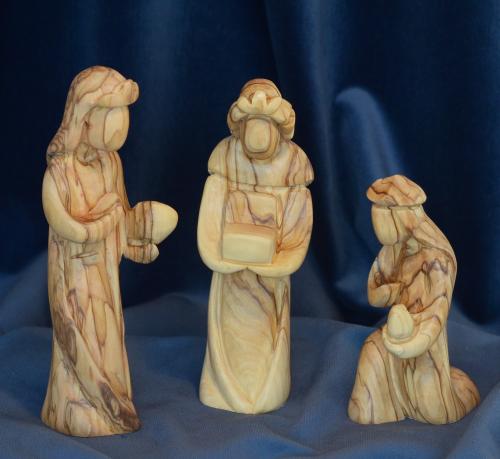 Krippenfiguren aus Olivenholz aus Bethlehem