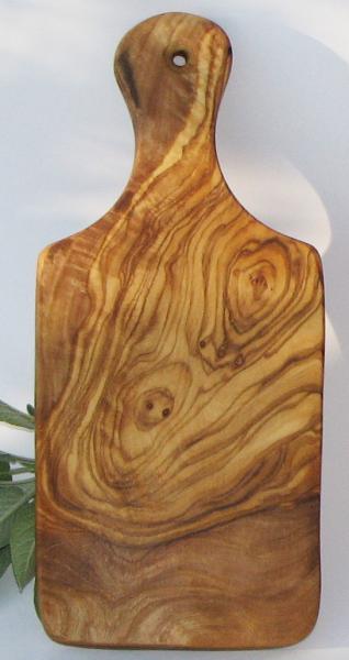 Figura Santa B-Ware: Olivenholz Brettchen Familia 4-teilig Reine Handarbeit! Holzbrett 28 x 13 cm 